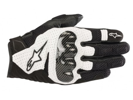 Manusi Alpinestars SMX-1 V2 Wentylowane - Negru/Alb