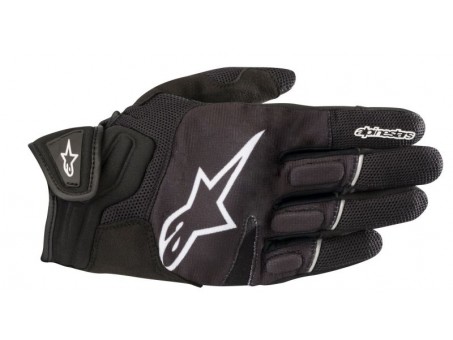 Manusi de piele vara Alpinestars ATOM - Negru/Alb