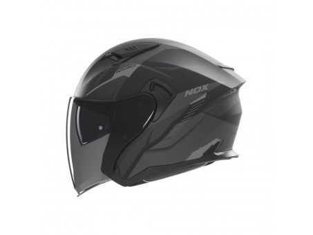 Casca Moto Open Face NOX N130 MYST - Negru mat