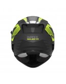 Casca integrala NOX FULL FACE N304S CARVER - Negru/Galben fluor