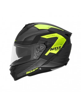 Casca integrala NOX FULL FACE N304S CARVER - Negru/Galben fluor