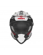 Casca Moto Off-Road/Trail NOX N312 VAPOR - Alb/Negru/Rosu