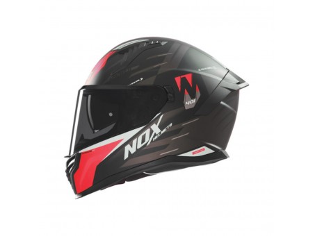 Casca Moto Integrala NOX N401CROWER - Negru/Rosu