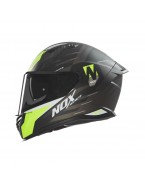 Casca Moto Integrala NOX N401CROWER - Negru/Galben fluo