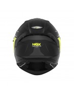 Casca integrala NOX FULL FACE N401 XENO - Negru/Galben fluor mat