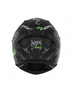 Casca Moto Integrala NOX N401 ZUMBI - Negru/Verde fluo