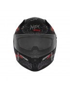 Casca Moto Integrala NOX N401 ZUMBI - Negru/Rosu