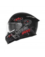 Casca Moto Integrala NOX N401 ZUMBI - Negru/Rosu