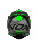 Casca cross-enduro NOX N633 FUSION - Verde/Negru mat