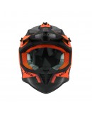 Casca cross-enduro NOX N633 FUSION - Portocaliu/Negru mat