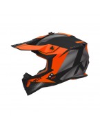 Casca cross-enduro NOX N633 FUSION - Portocaliu/Negru mat