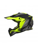 Casca cross-enduro NOX N633 FUSION - Negru mat/Galben fluor