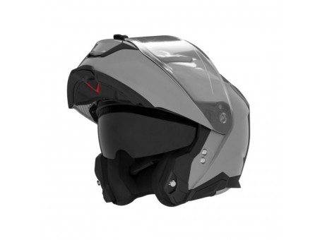 Casca Moto Modulara NOX N967 SOLID - Gri lucios