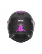 Casca Moto Modulara NOX N968 ULTRA - Negru/Roz mat