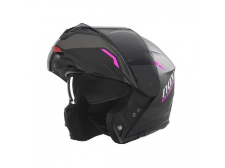 Casca Moto Modulara NOX N968 ULTRA - Negru/Roz mat