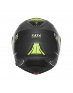 Casca Moto Modulara NOX N968 ULTRA - Negru/Galben fluo mat