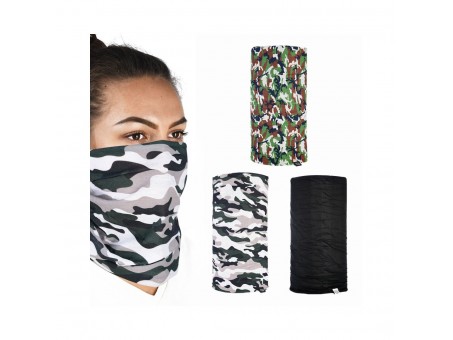 Bandana Comfy Oxford CAMO (3 pcs.) - Negru/Gri/Verde