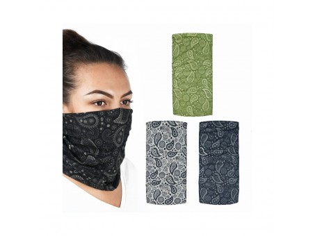 Bandana Comfy Oxford PAISLEY (3 pcs.) - Gri/Verde/Albastru