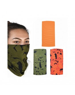 Bandana Comfy Oxford HAVOC ORANGE (3 pcs.) - Portocaliu/Verde