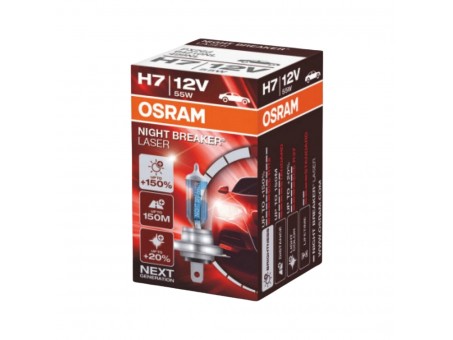 Bec OSRAM - H4 12V 60/55W P43t NIGHT BREAKER® LASER (+150%) 1 buc.