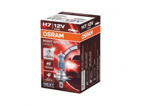 Bec OSRAM - H7 12V 55W PX26D NIGHT BREAKER® LASER (+150%)