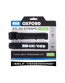 Curele Auto-Reglabile Fixare echipament moto OXFORD ATLAS G-HOOK - Negru