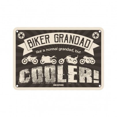 Placa metalica Oxford "Biker Grandad"