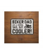 Placa metalica Oxford "Biker Dad"