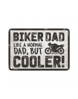 Placa metalica Oxford "Biker Dad"