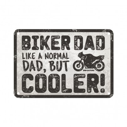 Placa metalica Oxford "Biker Dad"