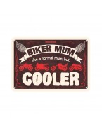 Placa metalica Oxford "Biker Mum"