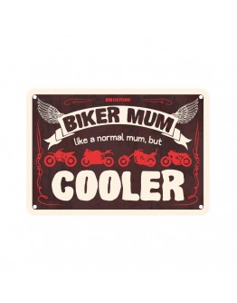 Placa metalica Oxford "Biker Mum"