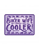 Placa metalica Oxford "Biker Wife"