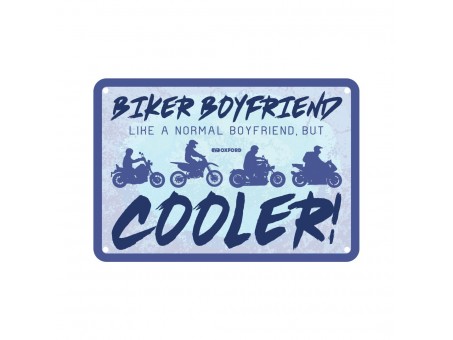 Placa metalica Oxford "Biker Boyfriend"