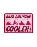 Placa metalica Oxford "Biker Girlfriend"