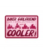 Placa metalica Oxford "Biker Girlfriend"