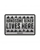 Placa metalica Oxford "Handsome Biker Lives"