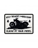 Placa metalica Oxford "Oily Bikers Workshop"