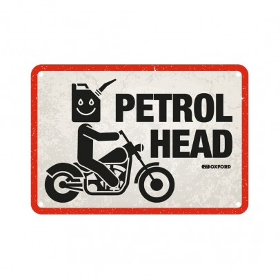 Placa metalica Oxford "Petrol Head"