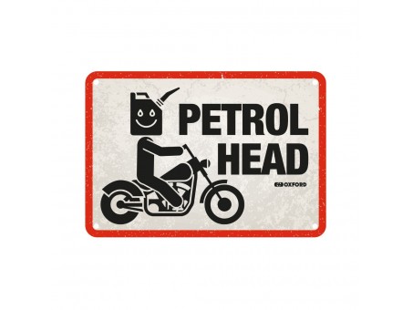 Placa metalica Oxford "Petrol Head"