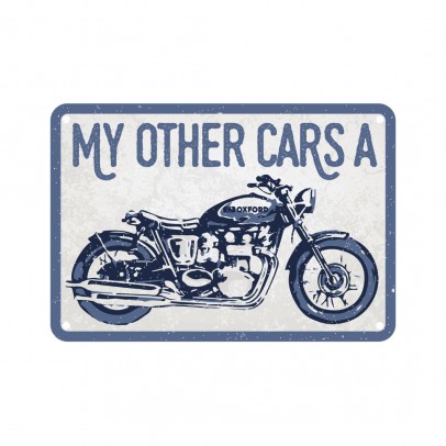 Placa metalica Oxford "My Other Cars A"