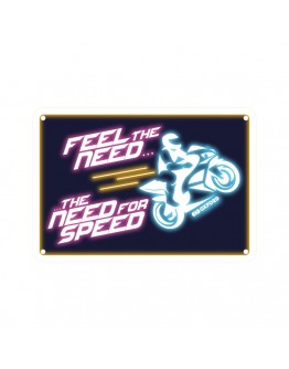 Placa metalica Oxford "Feel The Need The Need For Speed"