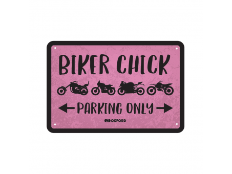 Placa metalica Oxford "Biker chick"