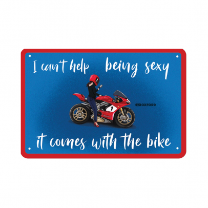 Placa metalica Oxford "It comes with the bike"