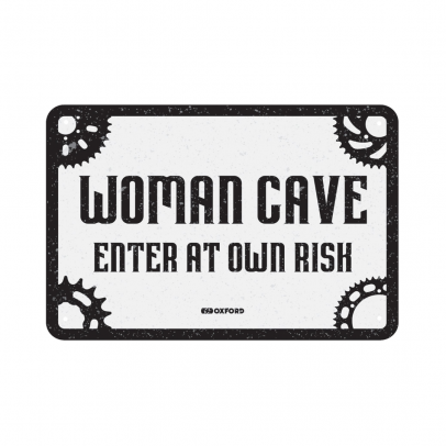 Placa metalica Oxford "Woman Cave"