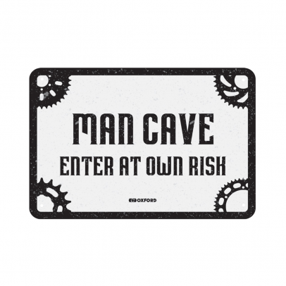 Placa metalica Oxford "Man cave"