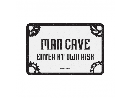 Placa metalica Oxford "Man cave"