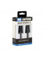 Set capete ghidon moto Oxford Bar Ends 3 Aluminiu - Negru