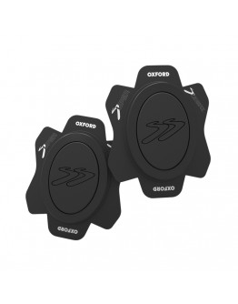 Set Slidere Oxford ROK Oval pentru Combinezon din Piele - Negru