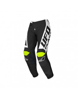 Pantaloni UFO Horizon Cross - Negru/Alb/Galben fluo